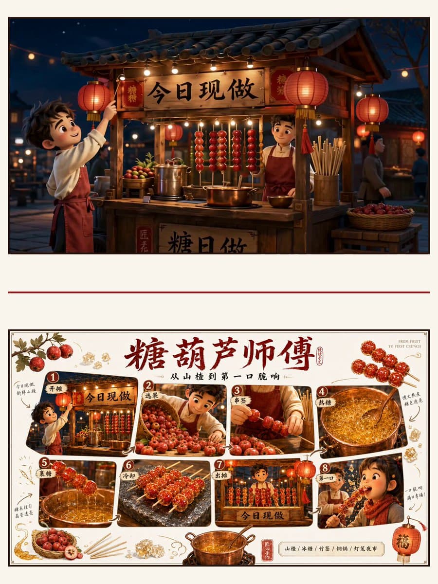 Seedance 2.0 Tanghulu Animated Food Ad