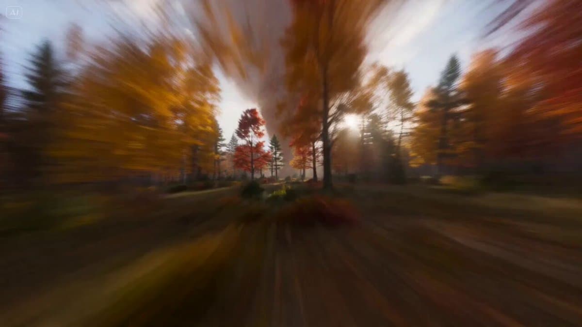 Autumn Leaves Vortex Text VFX