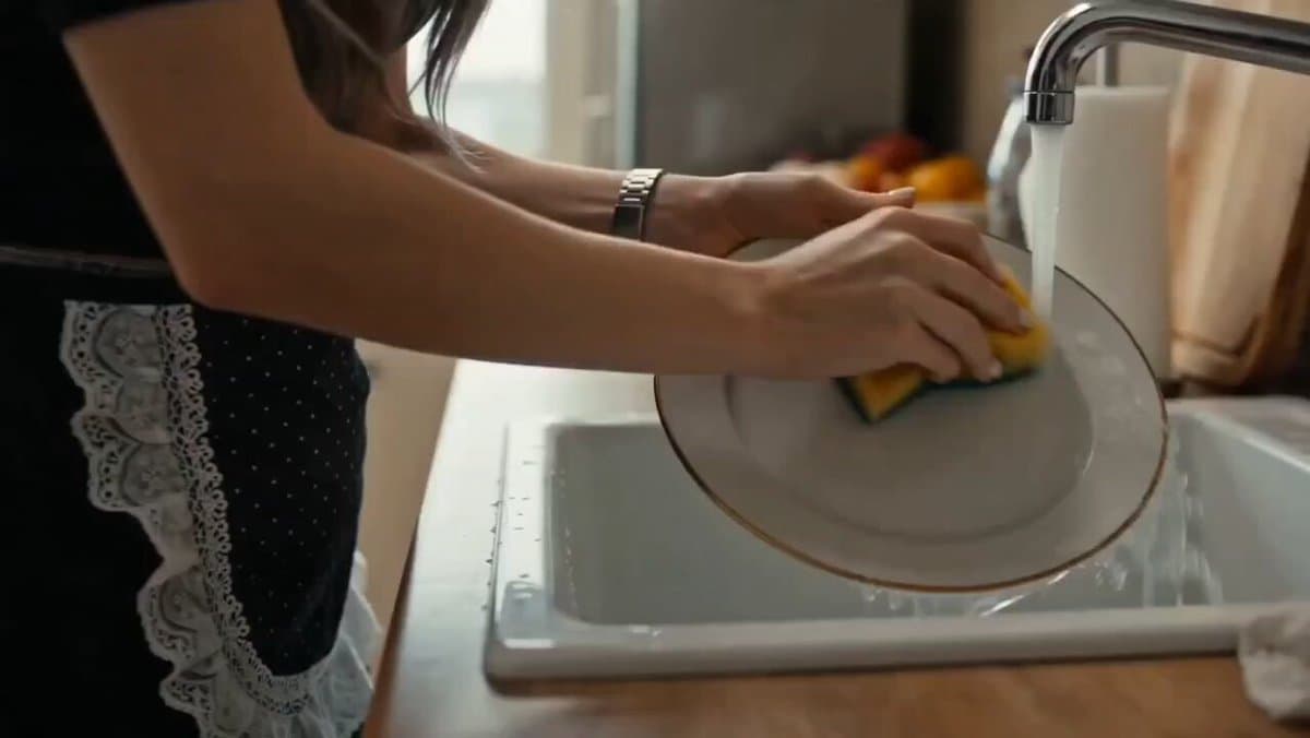 Emotional Housewife Daily Chores Cinematic Short