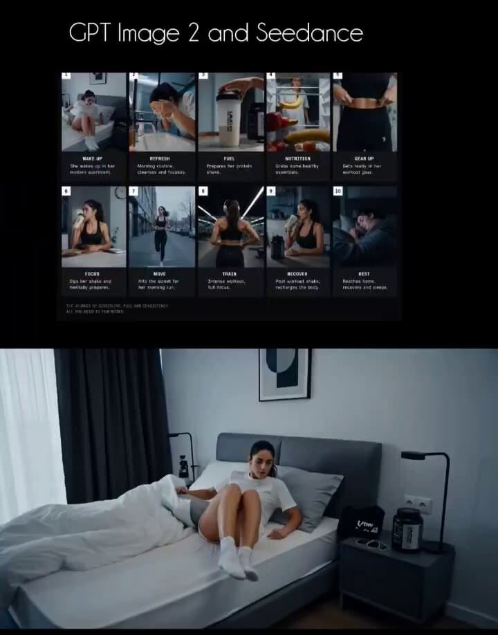 Fitness Lifestyle Storyboard Collage