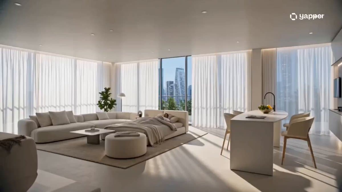 Futuristic AI Smart Home Morning