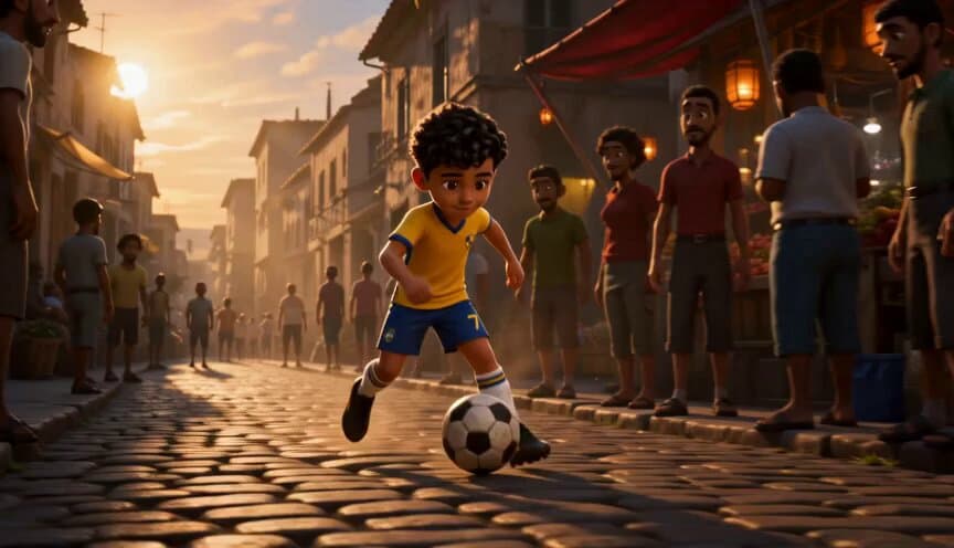 Cinematic Soccer Journey Across the World