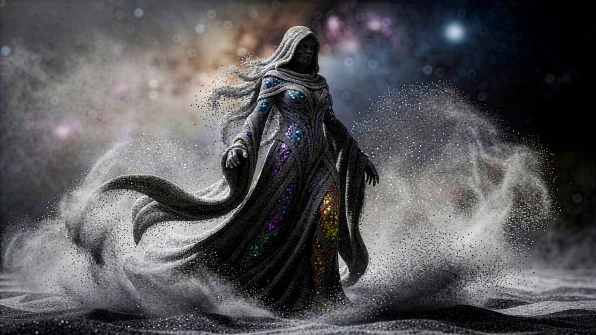 Cosmic Sand Woman Transformation