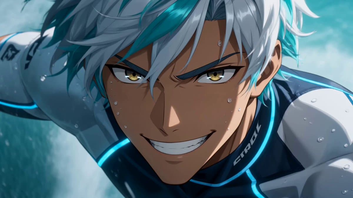 Anime Big Wave Surfing Action