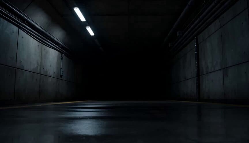 Futuristic Subway Drone Chase