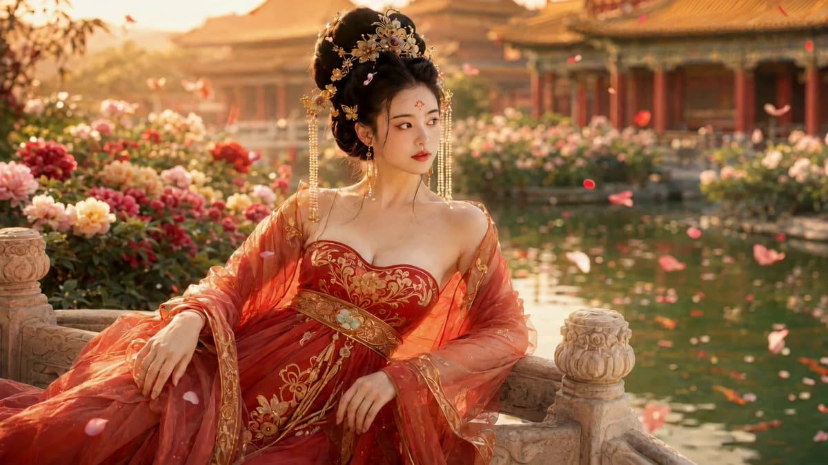 Elegant Ancient Chinese Beauty Motion