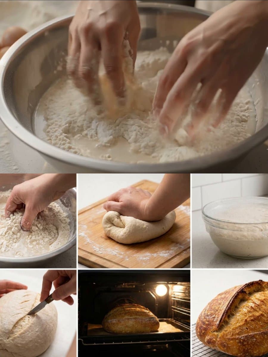 Cinematic Sourdough Baking Timelapse