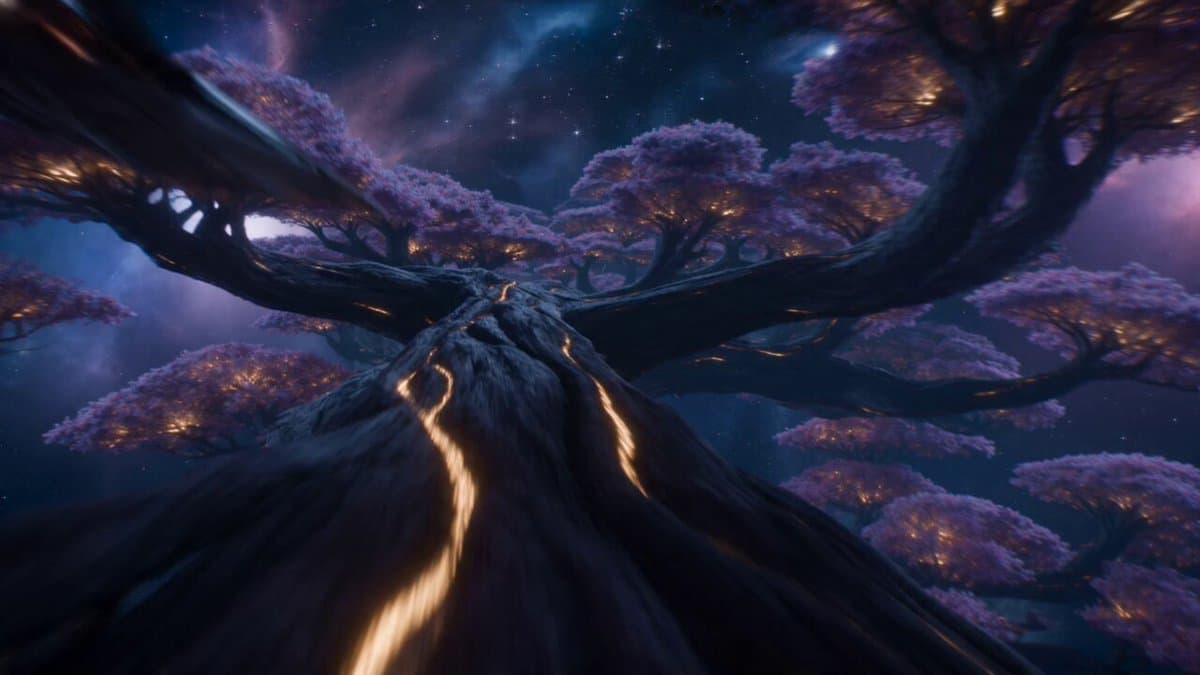 Giant Space Tree Alien Ecosystem