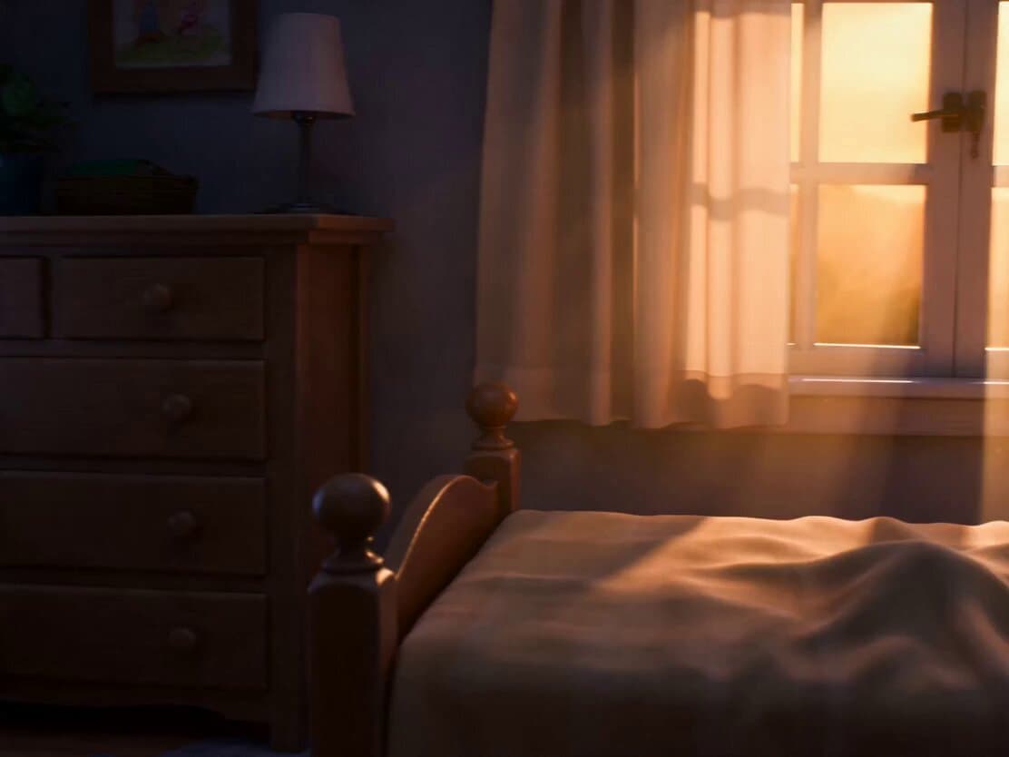 Pixar Style Child and Kitten Animation