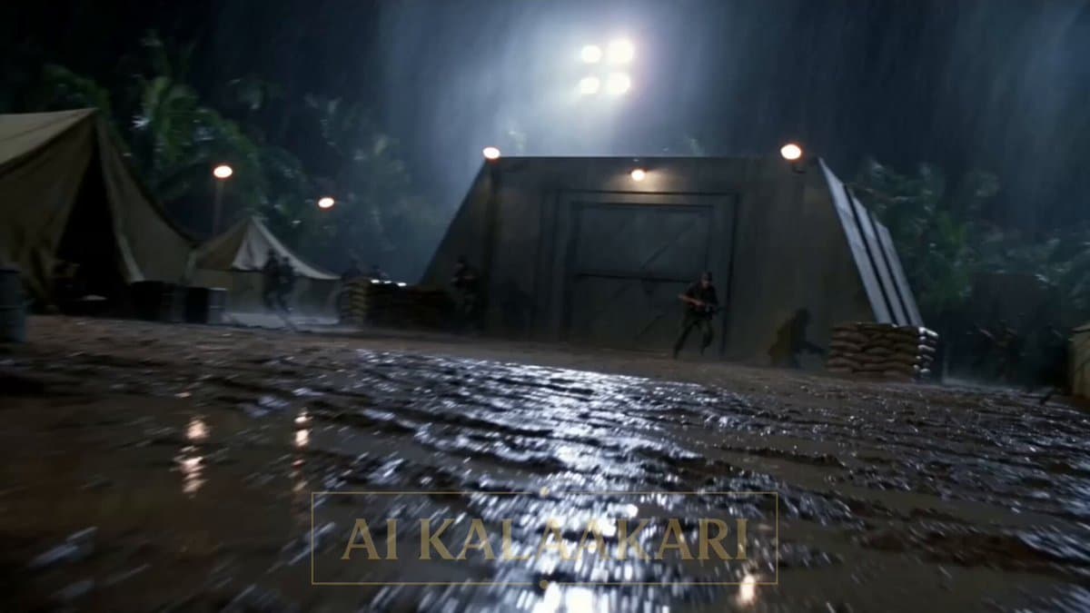 Alien Ambush in Jungle Army Base