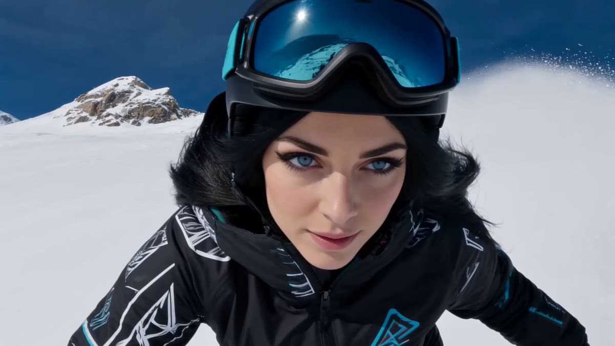Cinematic Snowboarding Action Video