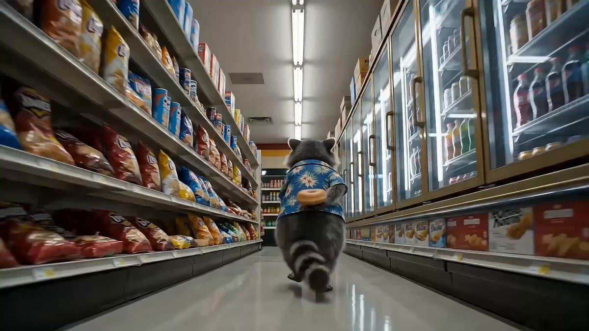 Convenience Store Raccoon and Pug Comedy