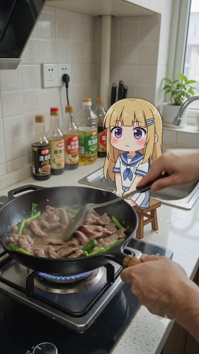 POV Cooking Vlog with 2D Sticker Animation