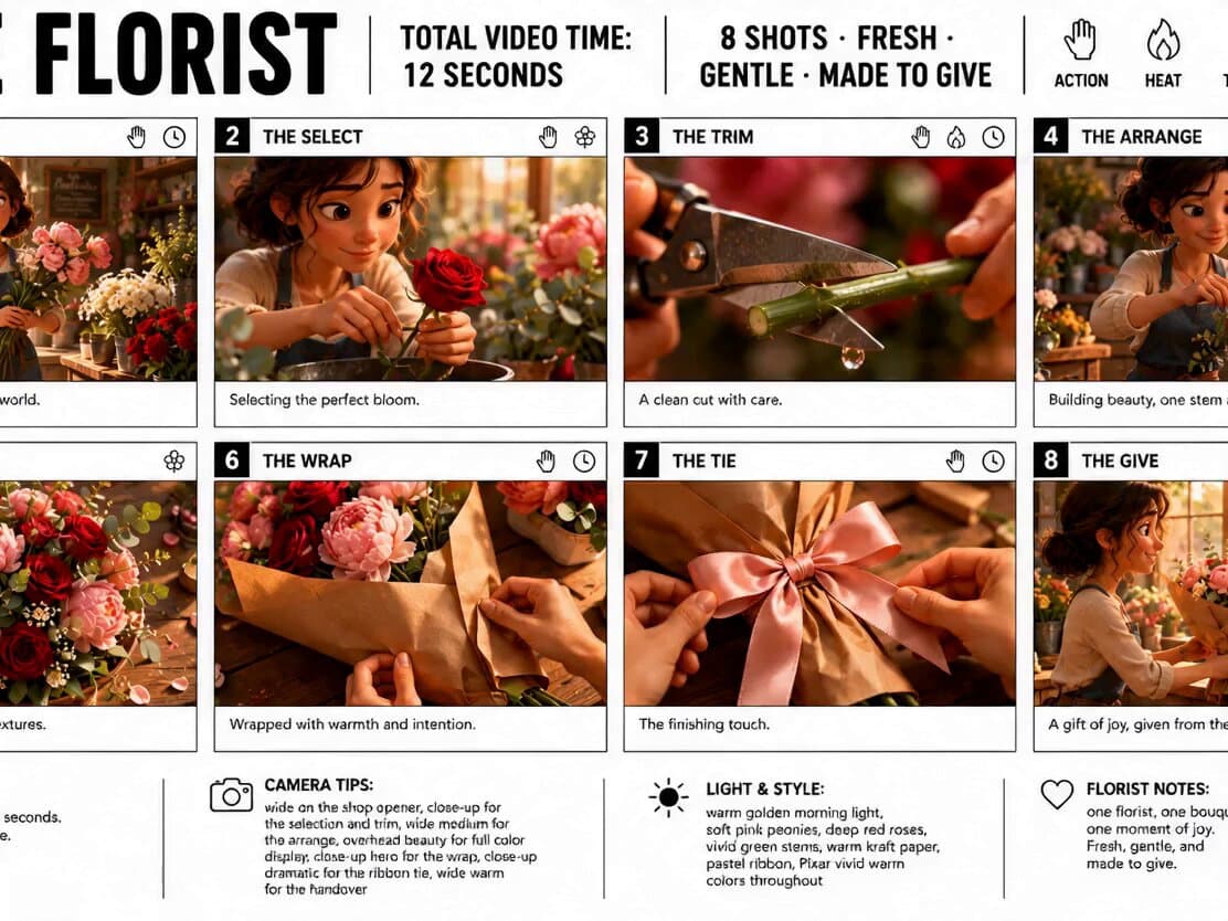 Florist Storyboard Animation