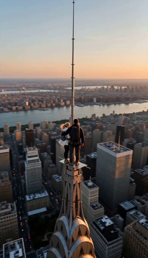 Skyscraper Antenna Marriage Proposal