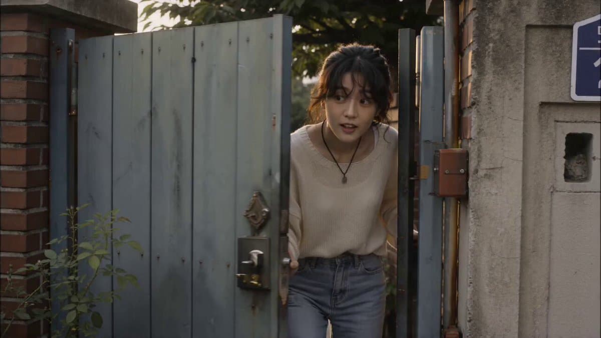 Korean Neighborhood Golden Hour Walk