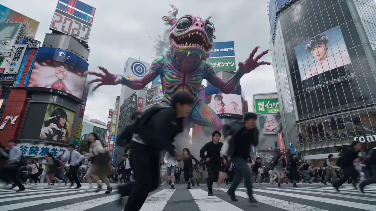 Shibuya Scramble Creature Battle Animation