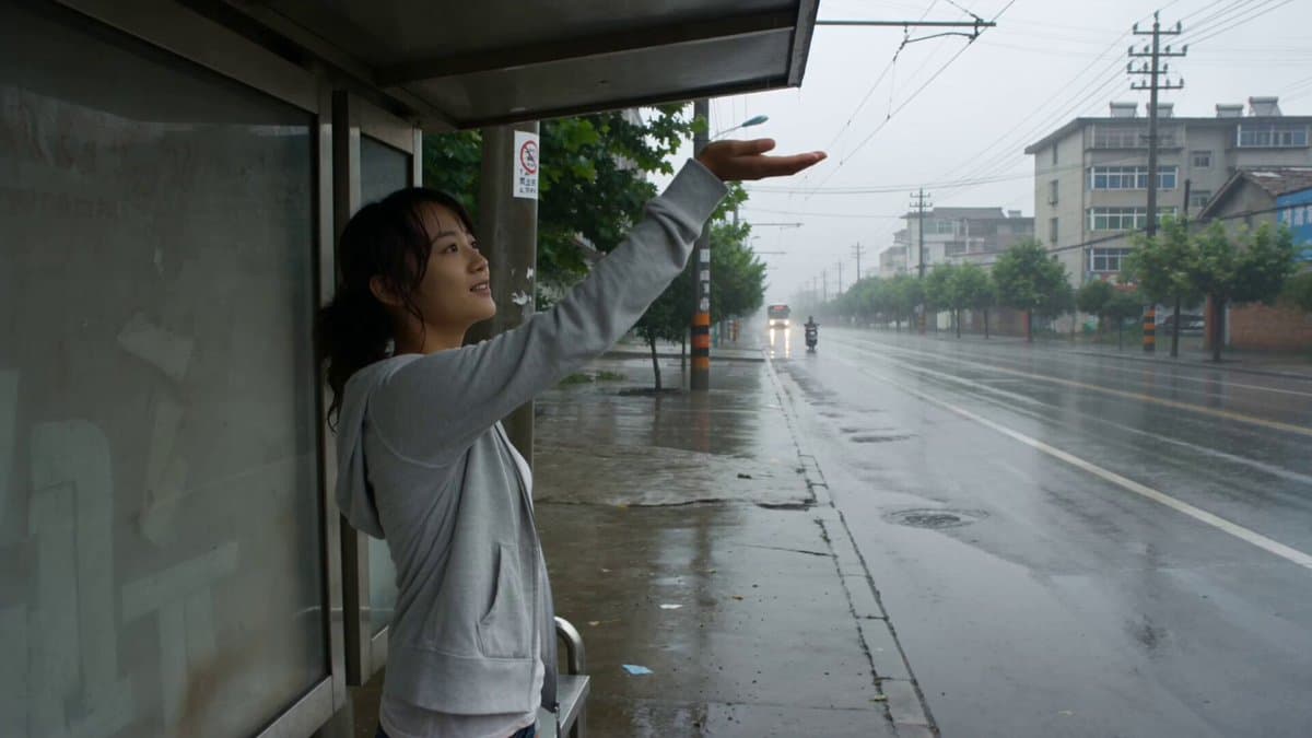 Rainy Bus Stop Memory