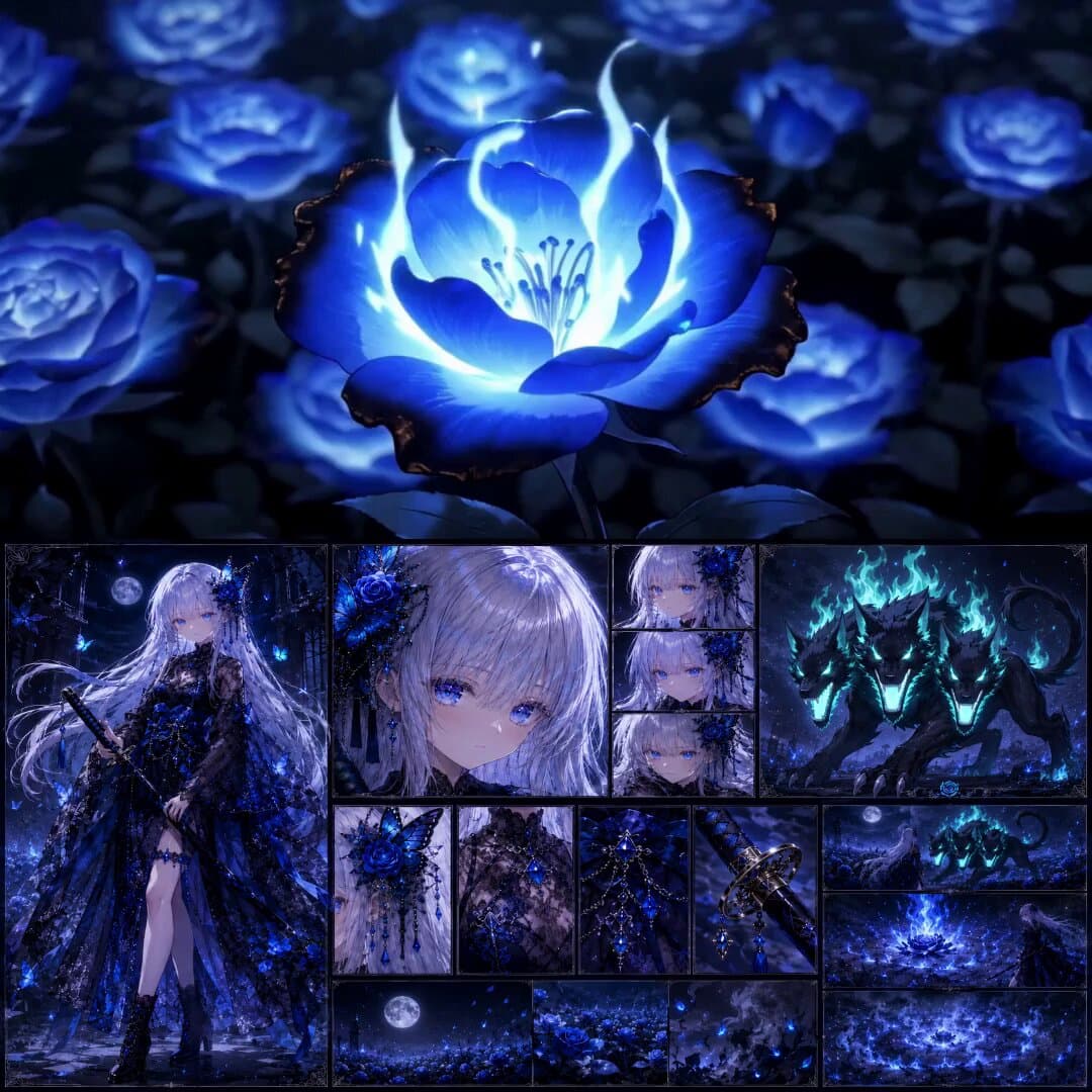 High-End Anime Dark Fantasy Cerberus Battle
