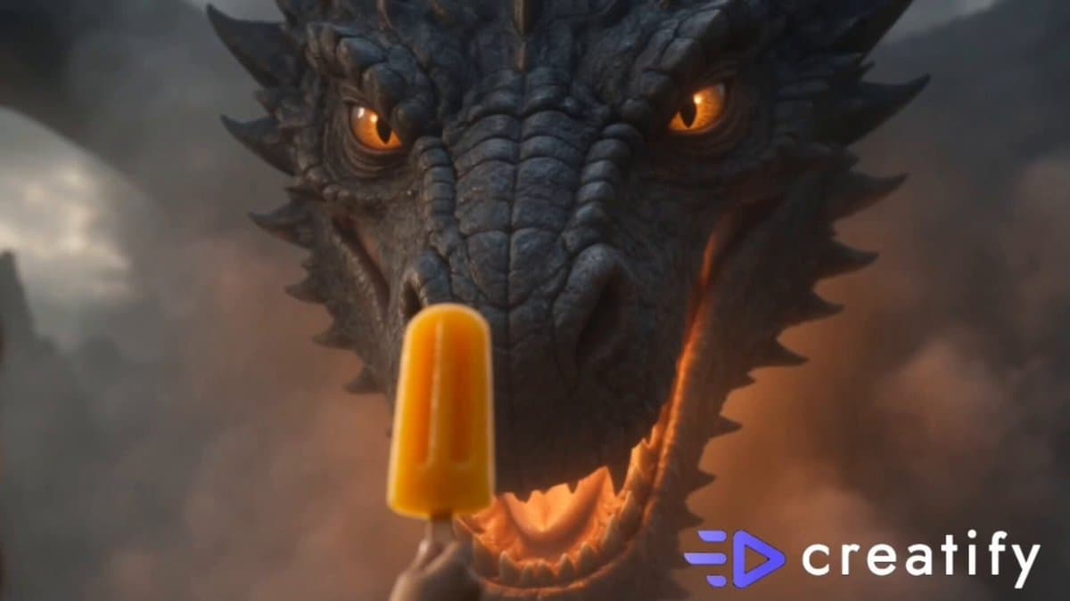 Dragon and Ice Cream Fantasy