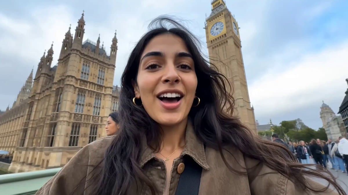 Female Travel Vlogger in London