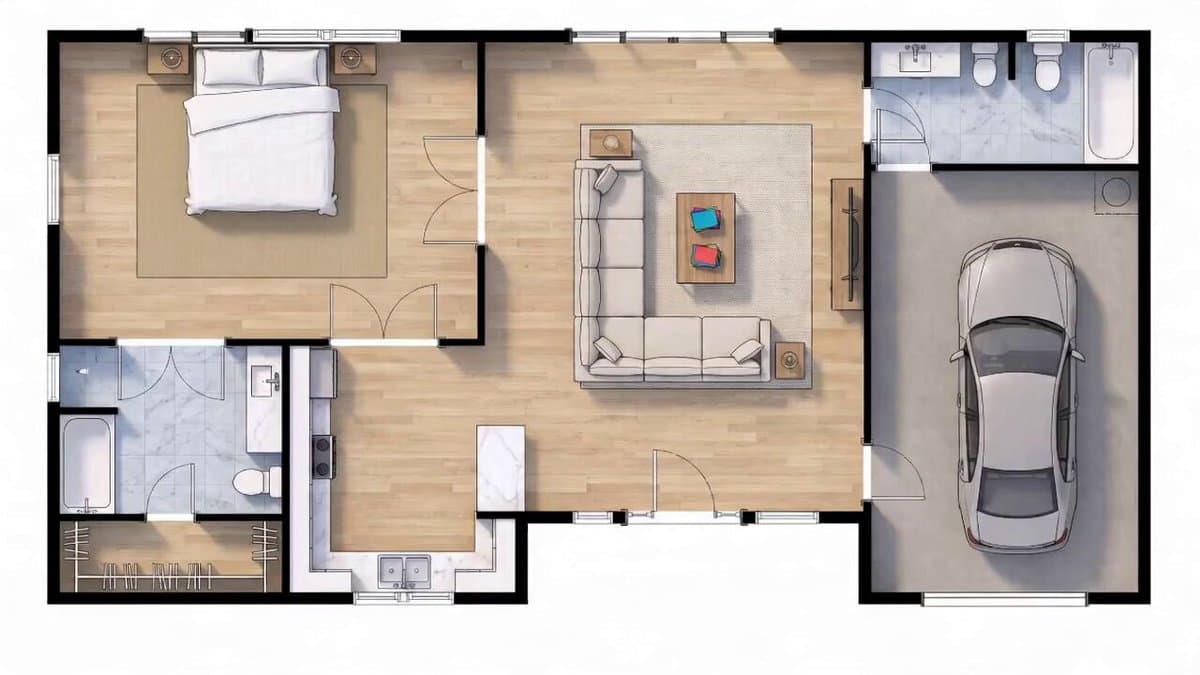 Blueprint to House Timelapse Transformation