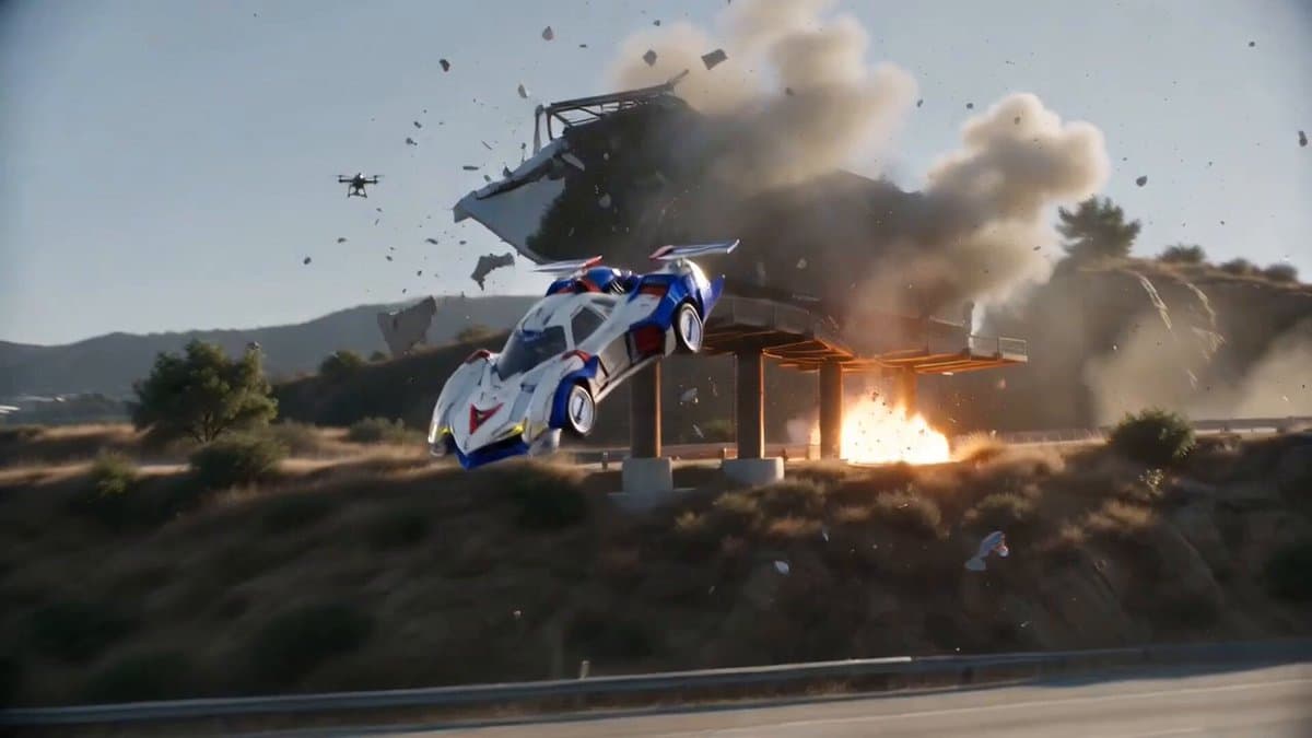 Hollywood Blockbuster Car Chase Sequence