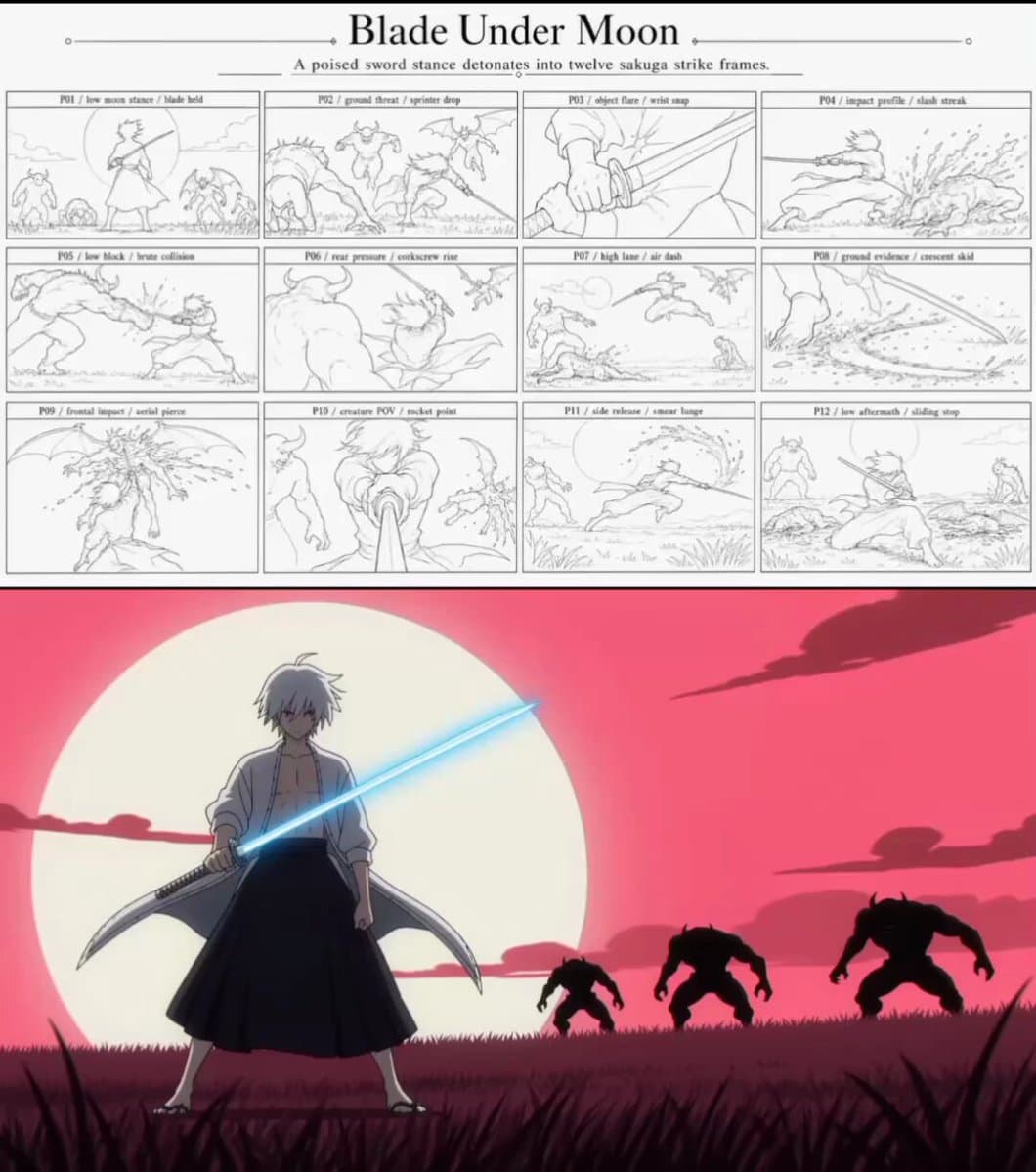 Sakuga Anime Action Storyboard