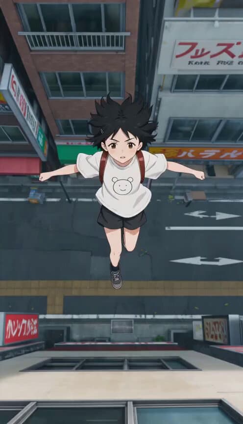 Anime Wall Running Action Scene