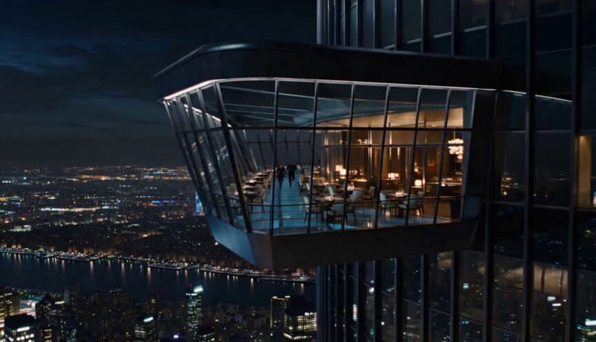 Glass Skywalk Restaurant Skyscraper Escape