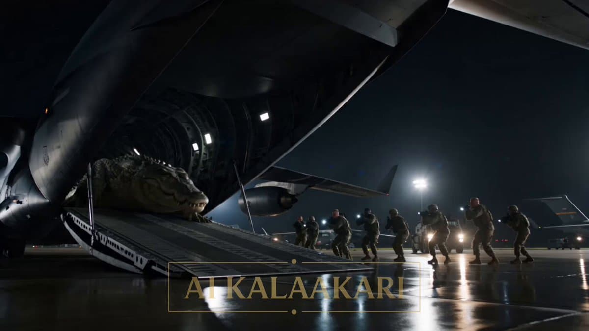 Mega Crocodile Cargo Plane Action
