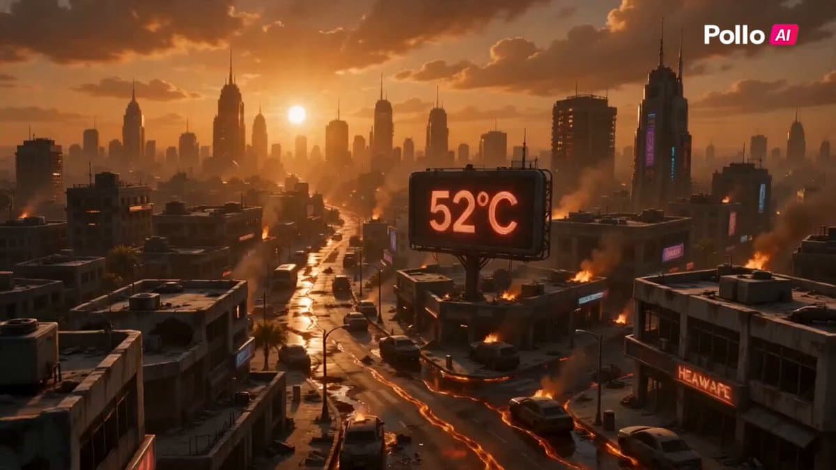Futuristic Megacity Heatwave Escape Script