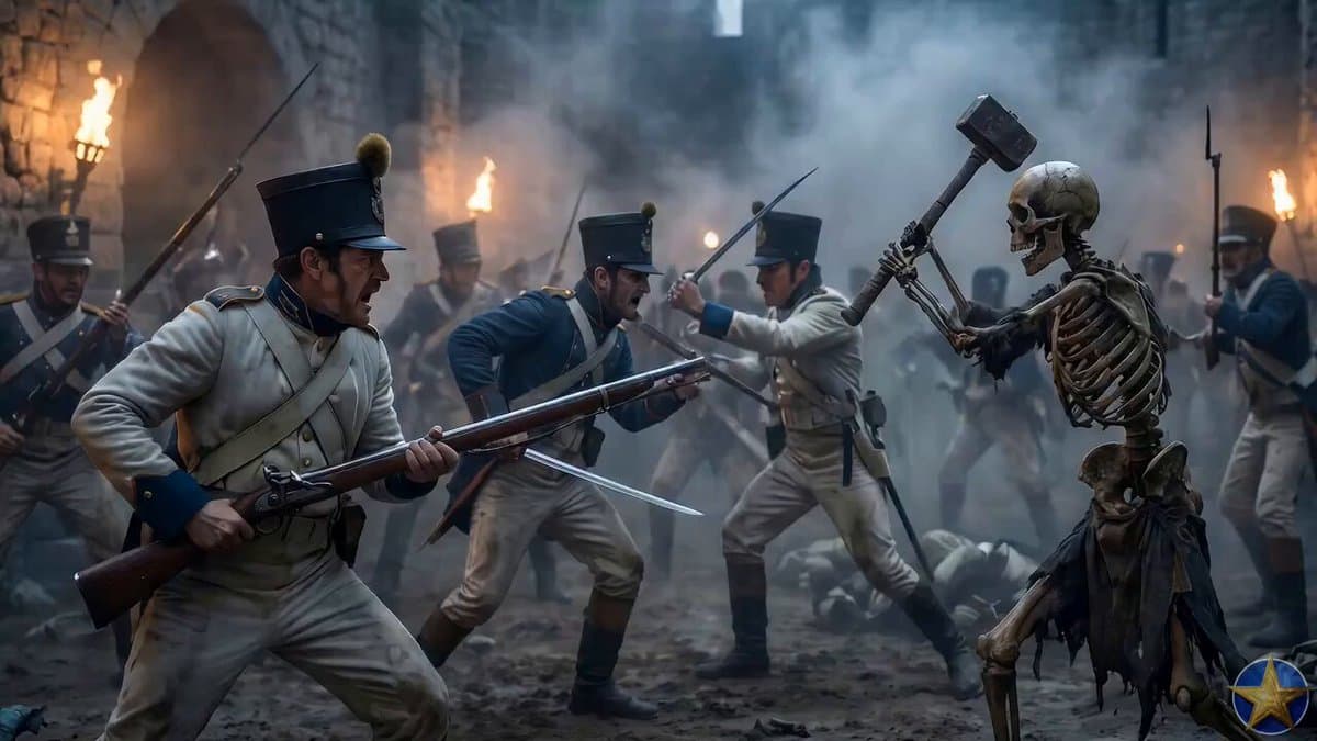 Austrian Soldier Castle Dracula Battle