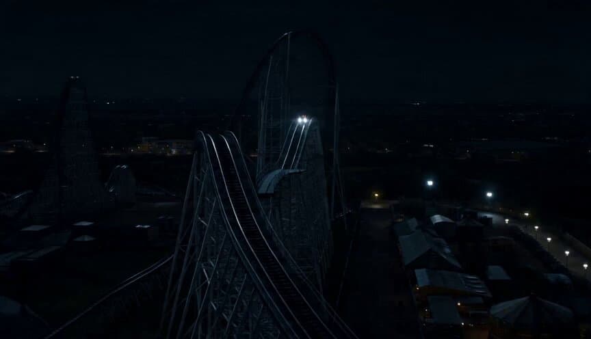 Runaway Roller Coaster Action Sequence