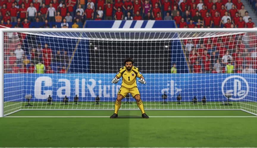 Anime Soccer Goalkeeper Epic Save