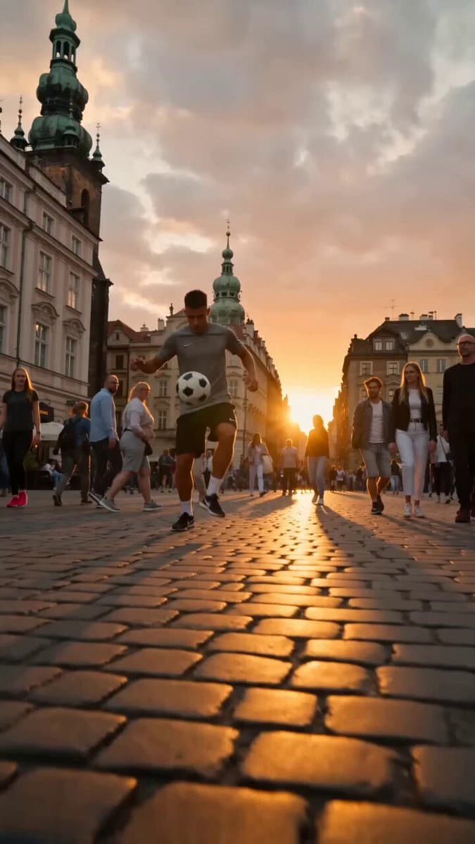 Street Football Freestyle Chain Challenge