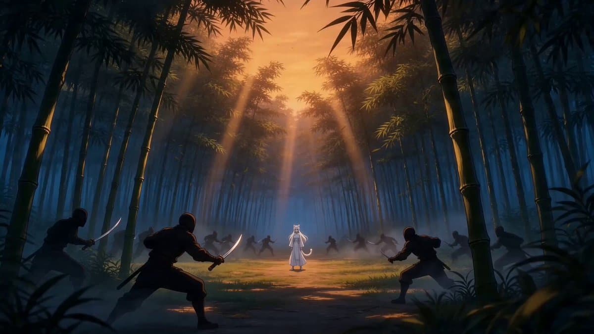 Taiqi Martial Arts Fight Sequence