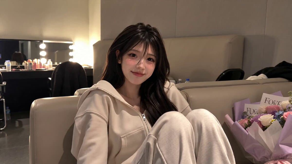Korean Idol Backstage Vlog Scene