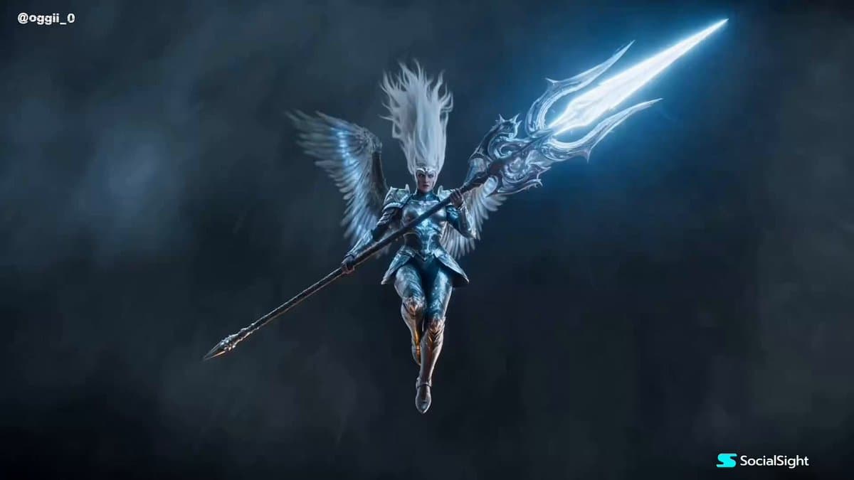 Cinematic Valkyrie Battle Scene