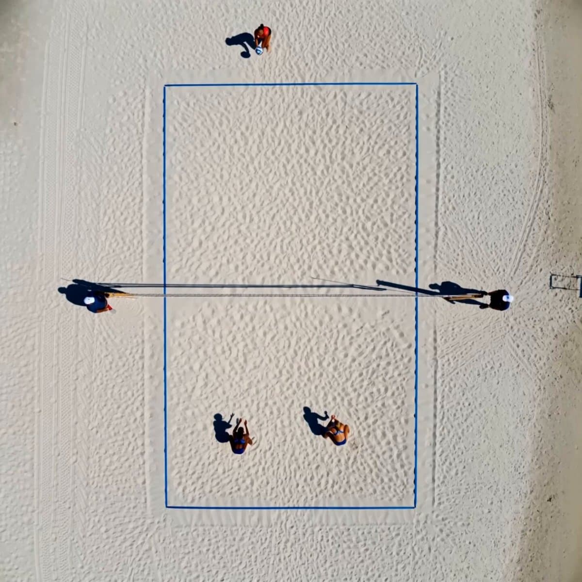 Cinematic Beach Volleyball Rally