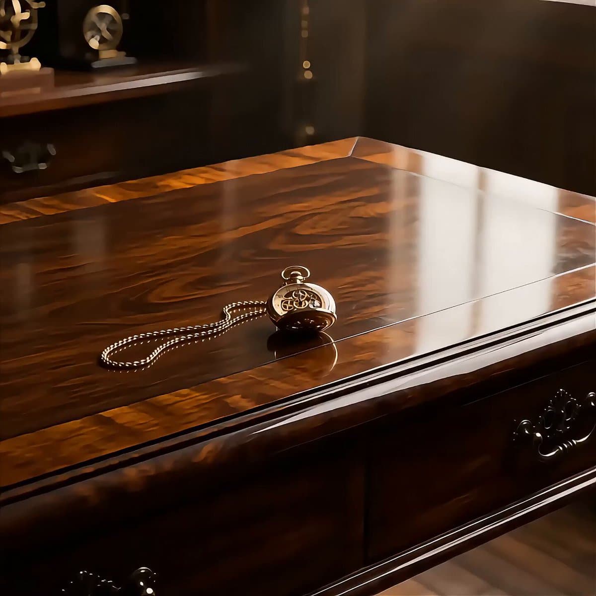 Mechanical Steam Engine Pocket Watch