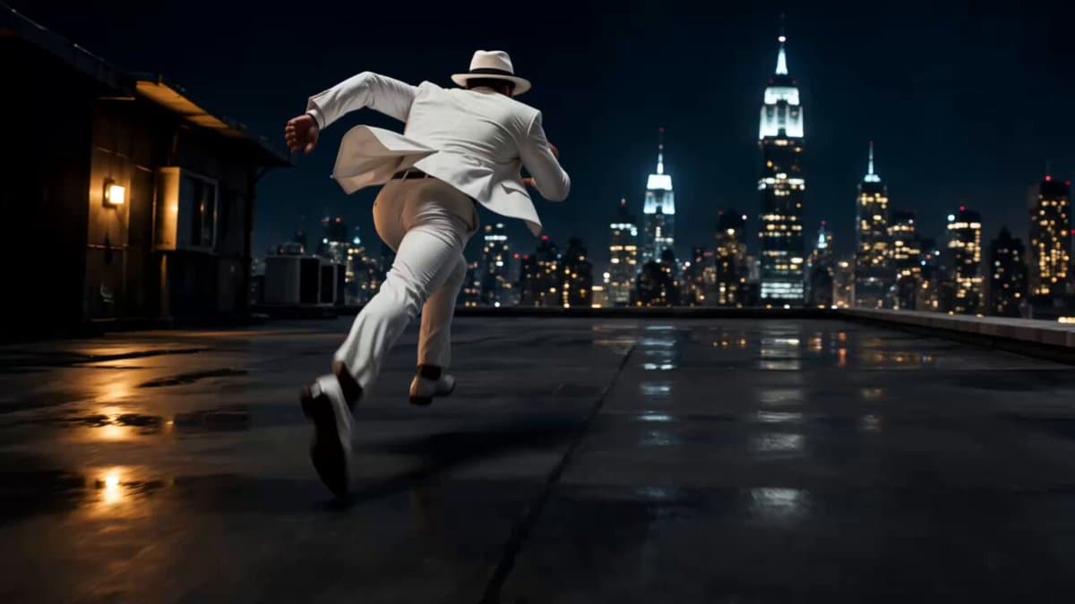 Epic Rooftop Superhero Entrance