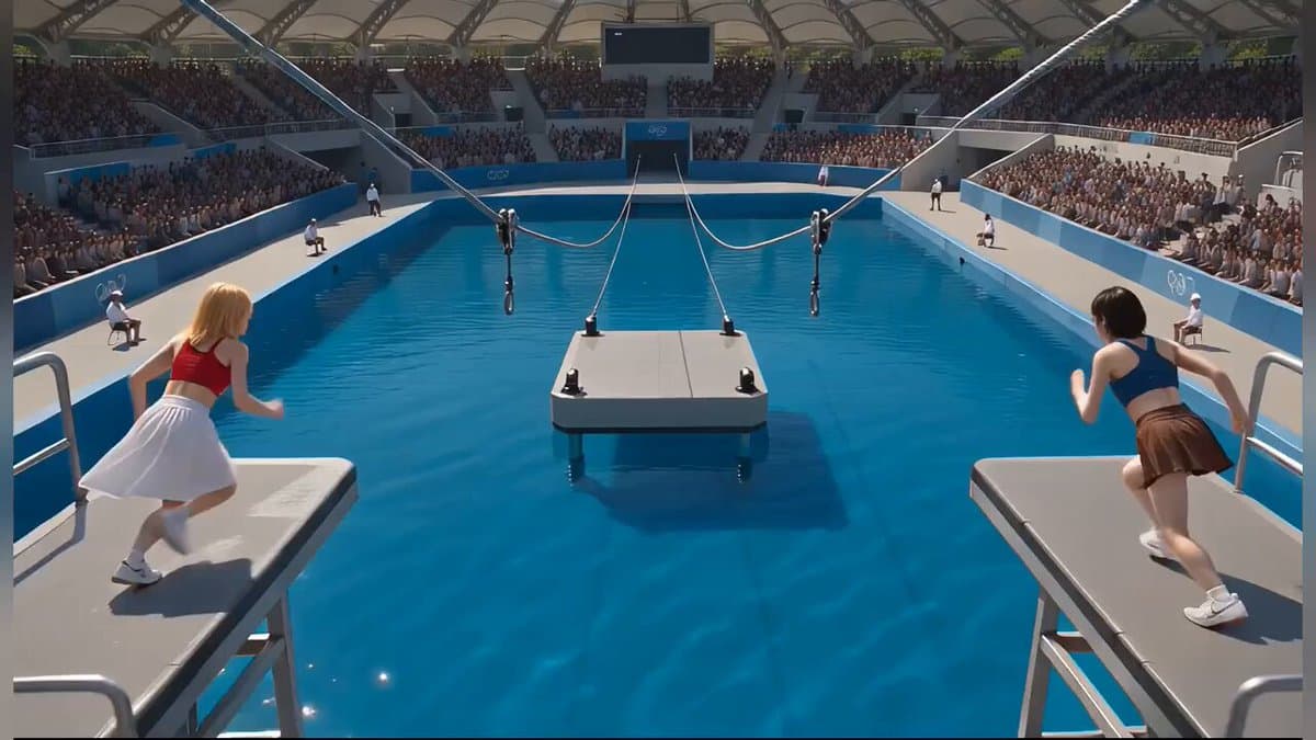 Photorealistic Water Reality Show Action