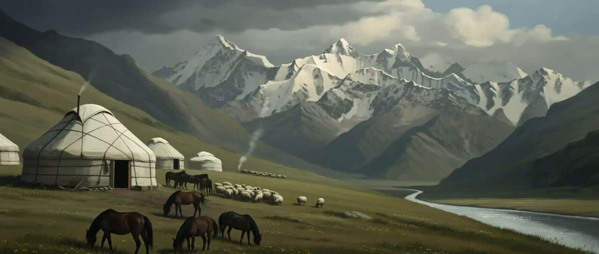 Multi-Shot Kazakh Nomadic Summer Camp