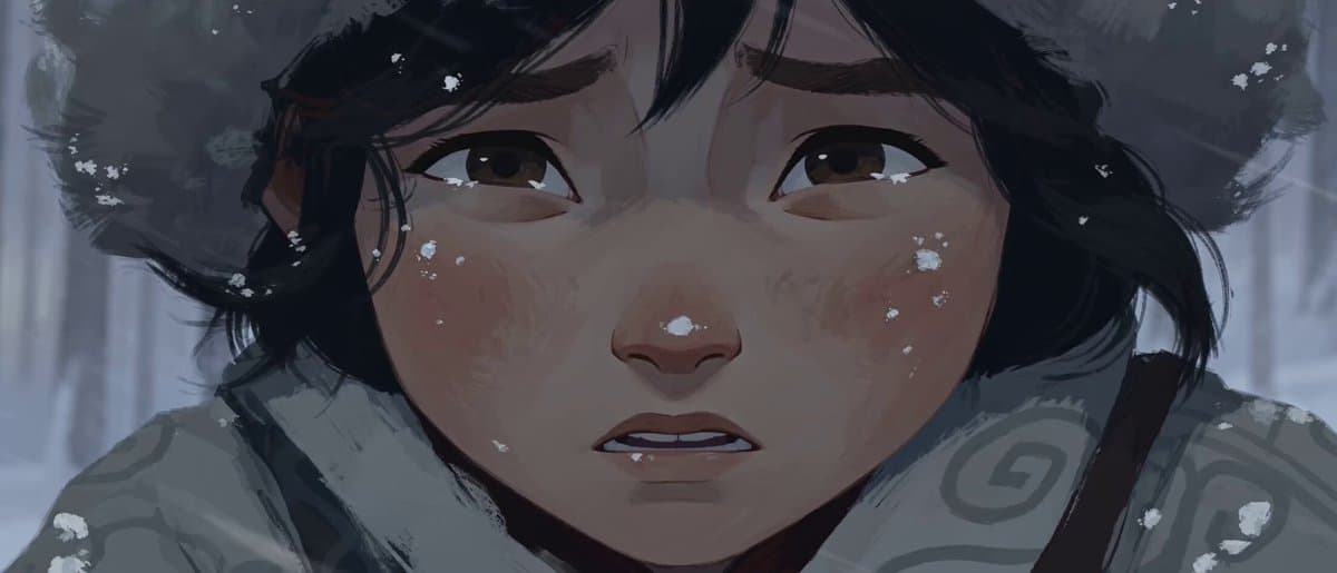 Hand-Drawn 2D Snowstorm Animation