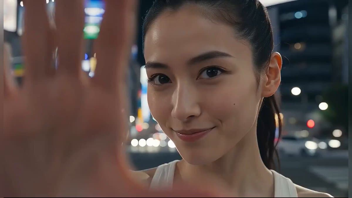 Japanese Girl Tokyo Tower Parkour Video
