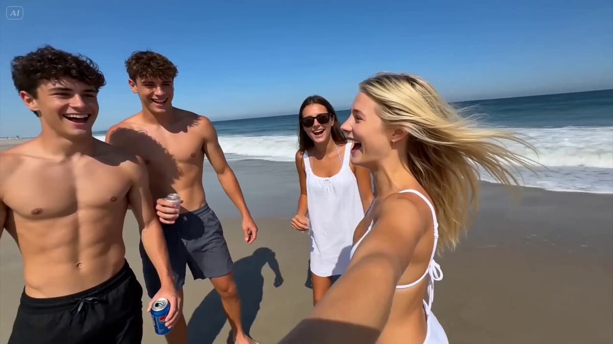 Smartphone Home Video Beach Day