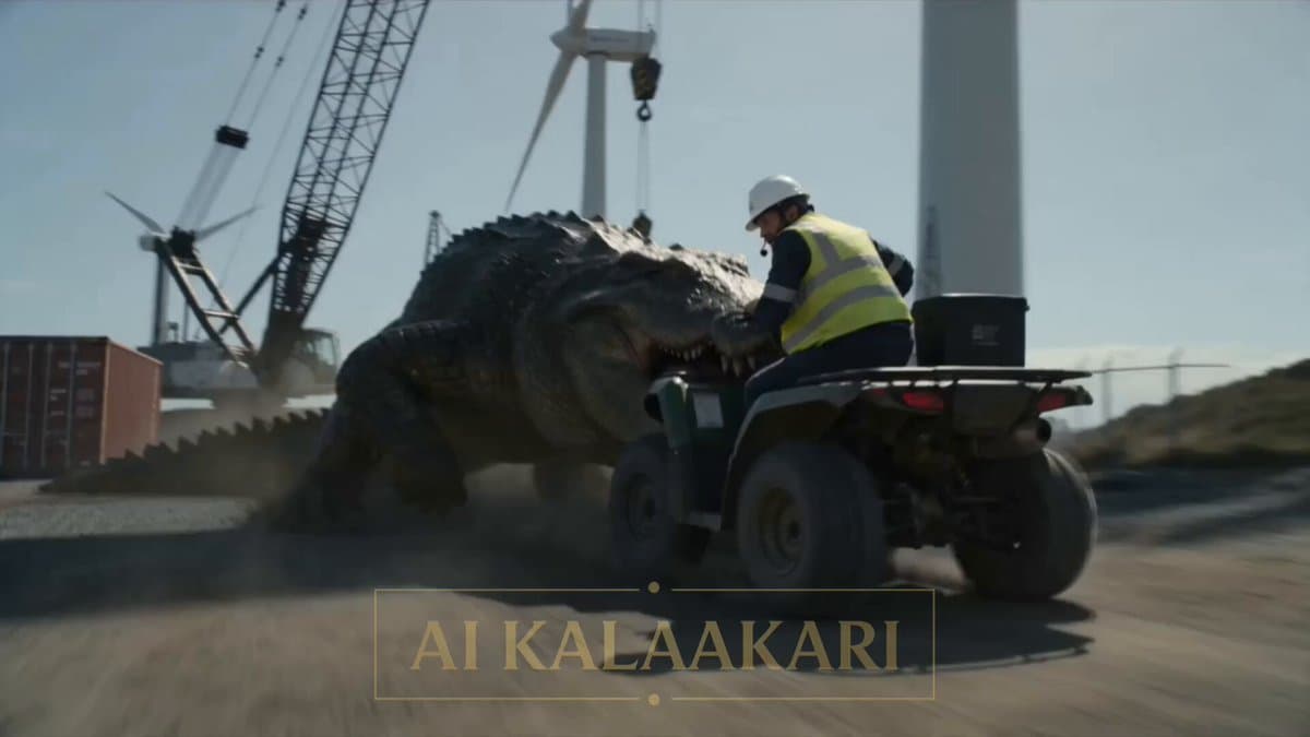 Mega Croc vs Giant Turbine Battle