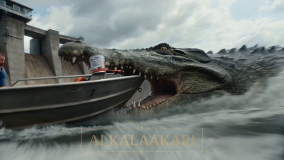 Giant Crocodile Dam Breach Sequence