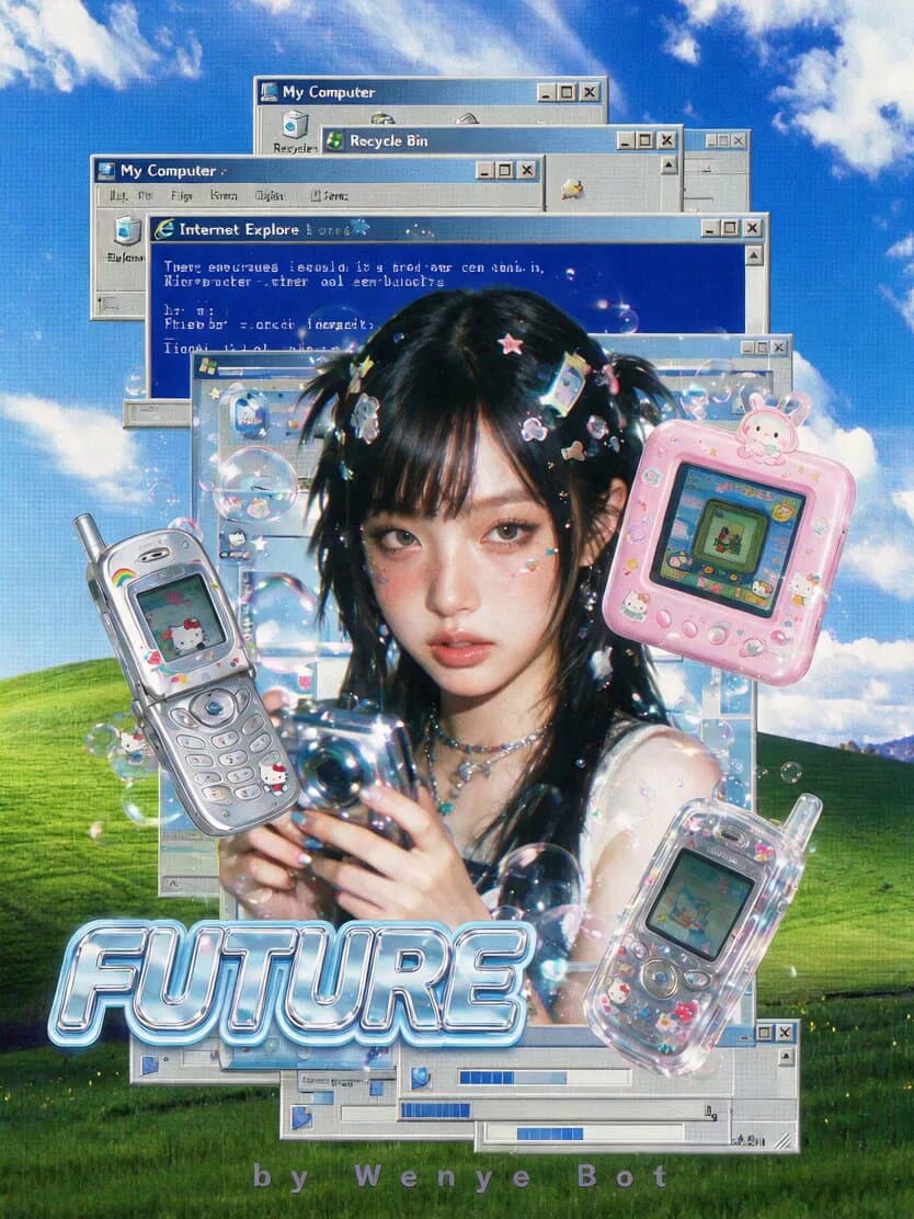 Y2K Retro Digital Poster